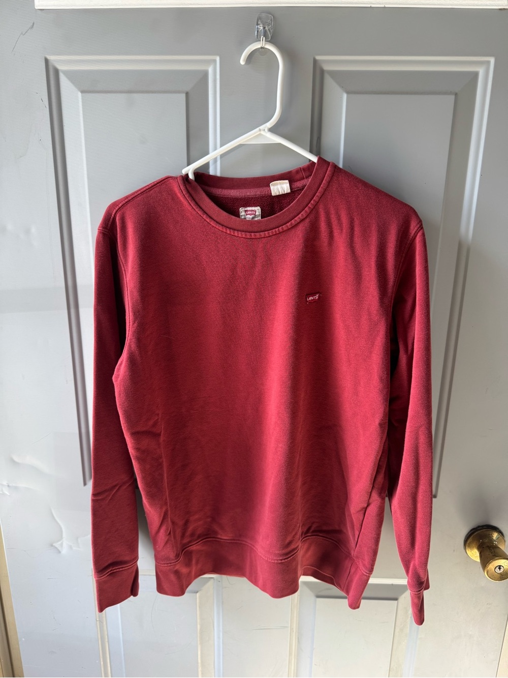Levi's Men's Crewneck Sweatshirt - Wine Red